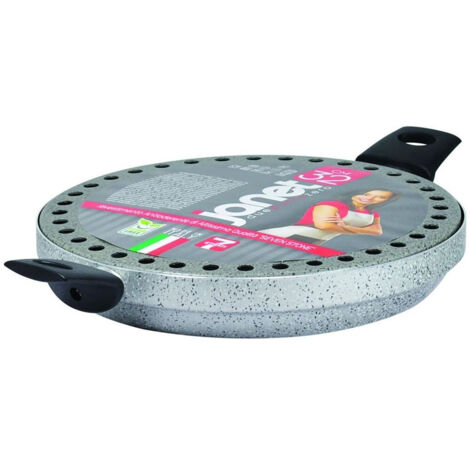 TrAdE Shop Traesio - Bistecchiera Grill Con Manici ø32cm In Alluminio Con Rivestimento Antiaderente 042788m -