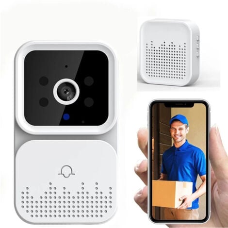 TrAdE Shop Traesio - Campanello Video Hd Visione Notturna Wireless Citofono Videocitofono Smart -