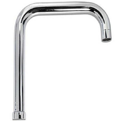 TrAdE Shop Traesio - Canna Di Ricambio Miscelatore Rubinetto Cucina Lavello Canna Alta Squadrato 22cm -