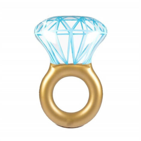 TrAdE Shop Traesio - Canotto Anello Diamante Gonfiabile Salvagente Materasso Ciambella Mare Piscina -