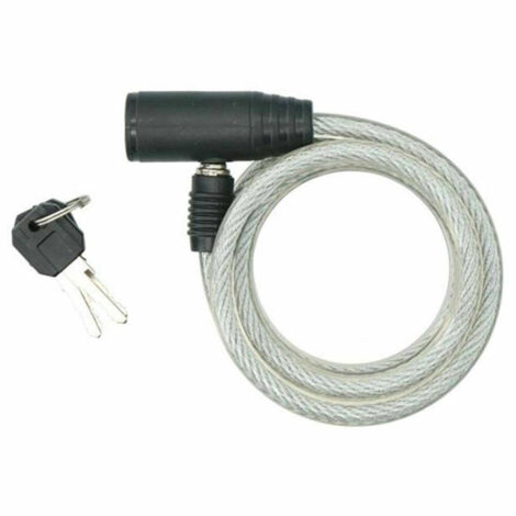 TrAdE Shop Traesio - Catena Sicurezza Antifurto Bici Bicicletta Lucchetto 2 Chiavi Acciaio 8 X 1200mm -