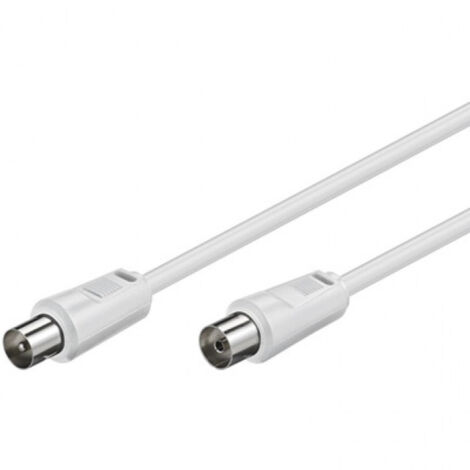 TrAdE Shop Traesio - Cavo Antenna Per Collegamento Tv Coassiale 75 Ohm Maschio/femmina 5 Metri -