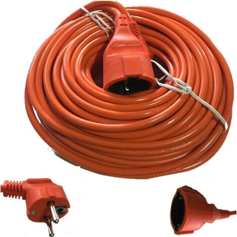 TrAdE Shop Traesio - Cavo Prolunga Presa Schuko Elettrica Maschio Femmina 30 Mt Metri 16a -
