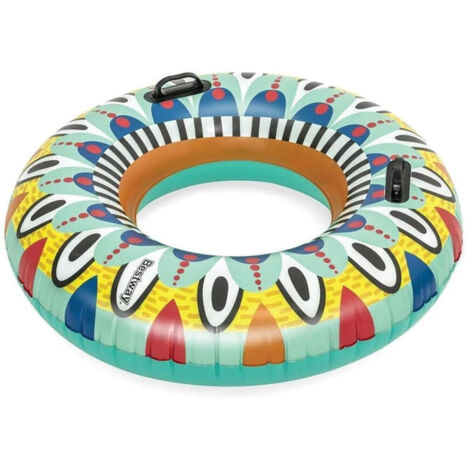 TrAdE Shop Traesio - Ciambella Salvagente Flirty Fiesta 107cm Con 2 Maniglie Rinforzate Piscina 36294 -