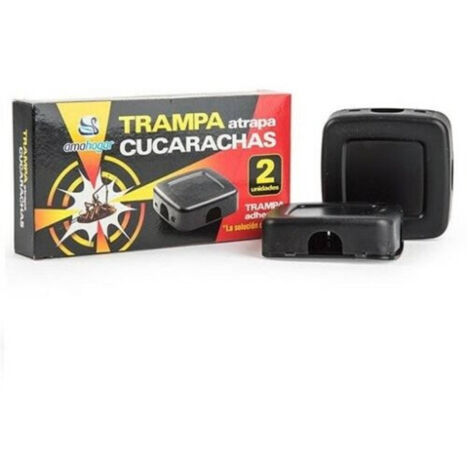 TrAdE Shop Traesio - Confezione 2 Pezzi Trappole Per Scarafaggi Blatte Adesiva Insetticida -