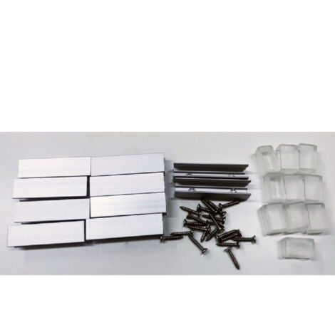 TrAdE Shop Traesio - Connettori Gommini E 10 Porta Led Profilo A U 5cm Per Stripled Impermeabile Viti -
