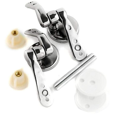 TrAdE Shop Traesio - Coppia Supporti Cerniera Cerniere Universali Copriwater In Legno Wc Bagno - 3,5
