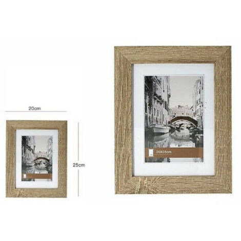 TrAdE Shop Traesio - Cornice Per Foto Fotografie Quadri Tele Dimensioni 20 X 25 Cm Legno 63176 -
