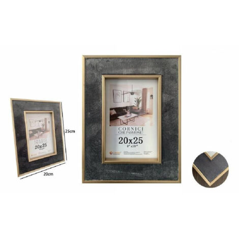 PETAFLOP Cornice In Vetro 20x25 Cm, Da Tavolo, Per Foto, Con Cavalletto, Design Semplice, Protezione Antigraffio - 3