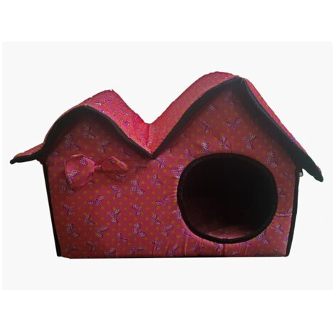 TrAdE Shop Traesio - Cuccia Letto Pieghevole Casa Con Cuscino Per Cane Cani Taglia Piccola Cuccioli Gatti Lettino Per Animali -