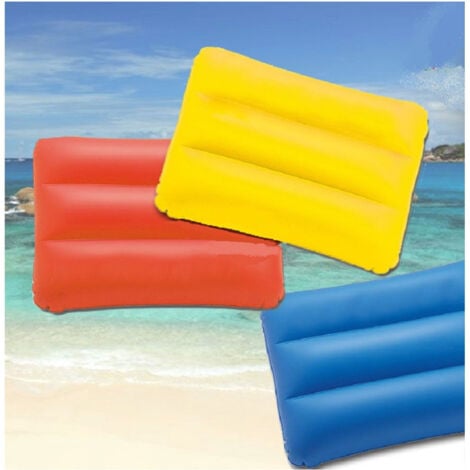 TrAdE Shop Traesio - Cuscino Gonfiabile Poggiatesta Viaggio Da Mare Spiaggia Picnic Campeggio