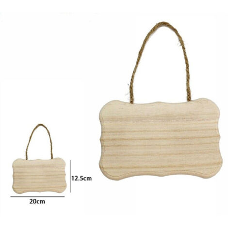 TrAdE Shop Traesio - Decorazione In Legno Decoupage Da Appendere Con Corda Insegna 20 X 12.5 Cm 68097 -