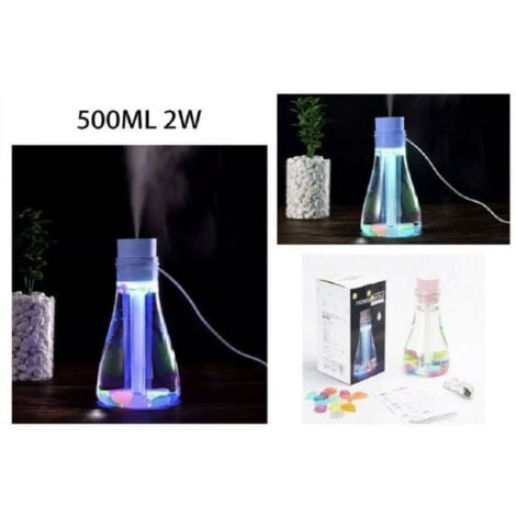 TrAdE Shop Traesio - Diffusore Aromi Umidificatore Bottiglia 500 Ml Usb Aromaterapia -