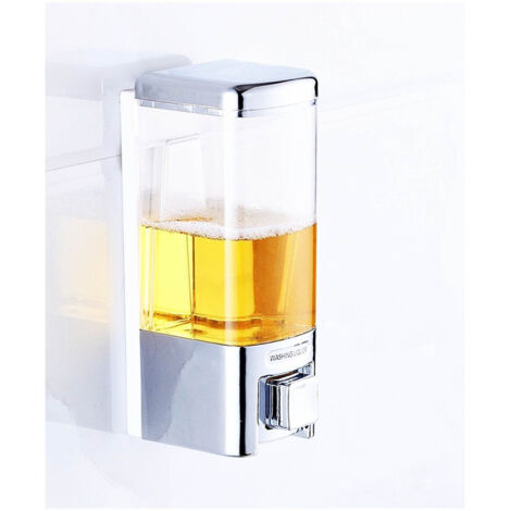 TrAdE Shop Traesio - Dispenser Erogatore Per Sapone Liquido Contenitore A Muro Casa Hotel 500 Ml -