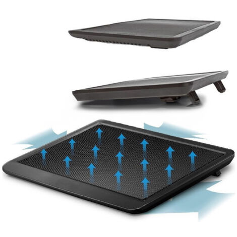 TrAdE Shop Traesio - Dissipatore Ultra Slim Per Notebook Pc Con Ventola 14 Cm Supporto Portatile -