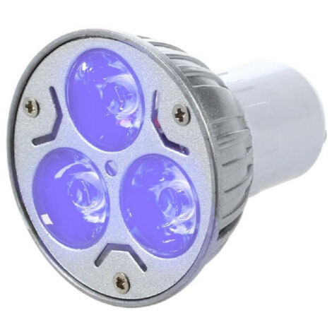 TrAdE Shop Traesio - Faretto 3led High Power Luce Spot 3 W Gu10 Lampada Colorata Rossa Verde Blu 230v - -Blu      -