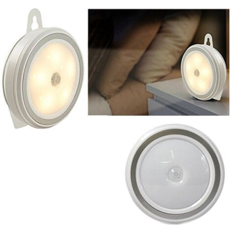 TrAdE Shop Traesio - Faretto Faro A Led Con Sensore Movimento Armadio Auto Camper 6000 - 7200k -