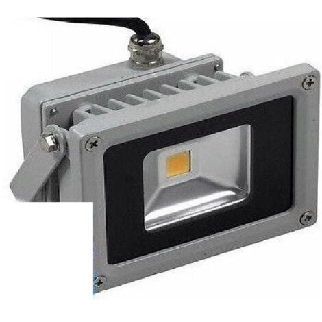 TrAdE Shop Traesio - Faretto Faro Led 10 Watt Luce Fredda - Calda - Rgb Da Esterno Ip65 Alta Potenza - -Bianco Caldo      -