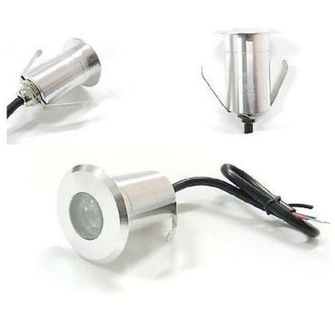 TrAdE Shop Traesio - Faretto Incasso Luce Fredda Calda Led 3w Segnapasso Calpestabile Esterno Interno - -Bianco Freddo      -