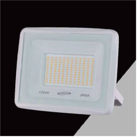 TrAdE Shop Traesio - Faretto Led Faro 100 W 9000lm Ip65 Bianco Luce Calda Naturale Fredda Ek02-100w-b - -Bianco Naturale -