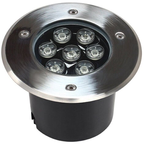 TrAdE Shop Traesio - Faretto Led Segnapasso Segnapassi Calpestabile Esterno Ip68 7w Luce Calda Fredda - -Bianco Freddo      -