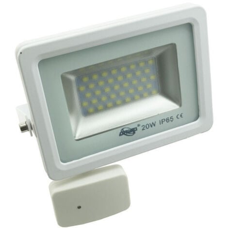 TrAdE Shop Traesio - Faro Faretto Fari Led Ip65 Con Sensore Movimento Crepuscolare 10w 20 W 30 50 100 -  20 Watt