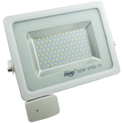TrAdE Shop Traesio - Faro Faretto Fari Led Ip65 Con Sensore Movimento Crepuscolare 10w 20 W 30 50 100 -  50 Watt