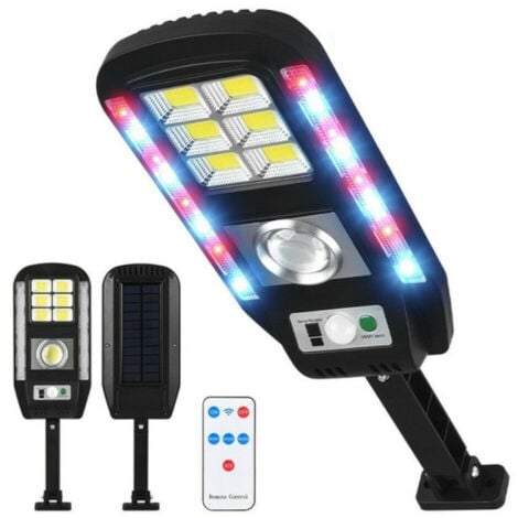 TrAdE Shop Traesio - Faro Lampione Faretto Con Pannello Solare Sensore Di Movimento 89 Led Cl-728 -