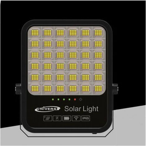 TrAdE Shop Traesio - Faro Led Proiettore 400w Ip65 Cct 3in1 Con Pannello Solare Telecomando Ry-400w-3c -