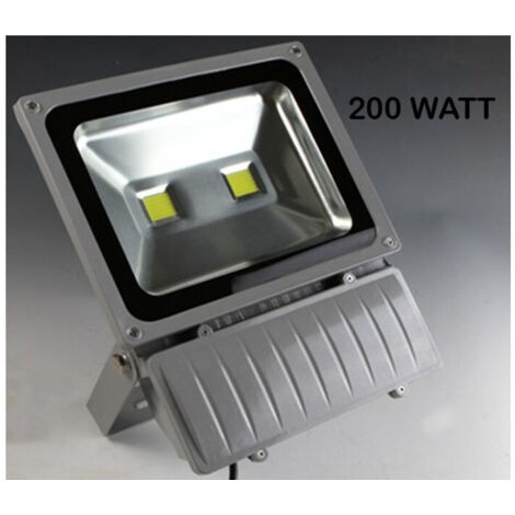TrAdE Shop Traesio - Faro Led Slim Faretto Ip66 Alta Luminosità Luce Bianca Fredda 10 20 30 50 W - 200 Watt