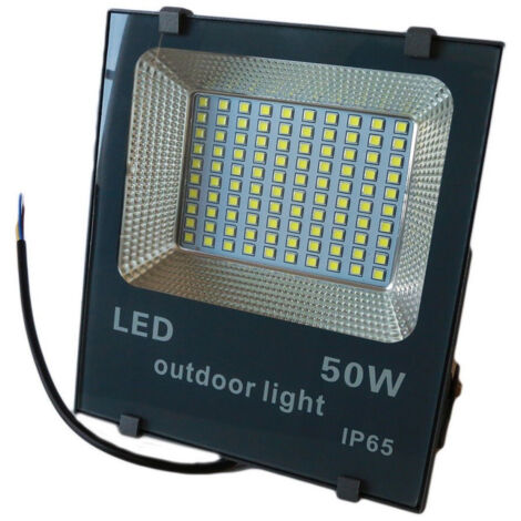 TrAdE Shop Traesio - Faro Led Smd Slim Faretto Spot Luminosita' Luce Bianca Fredda 50 100 200 W Ip65 - 50 Watt