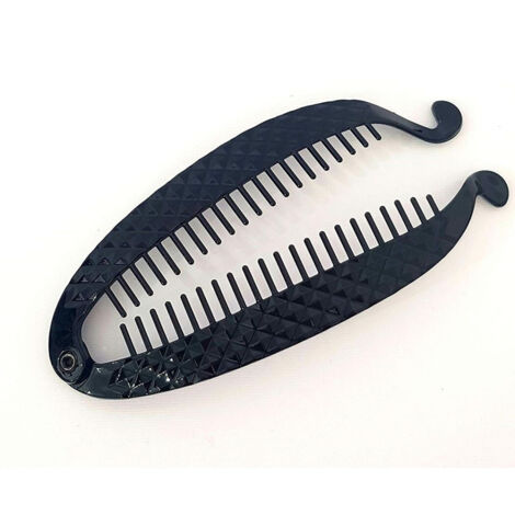 TrAdE Shop Traesio - Fermacoda Pesce Rombi 3d 11 Cm Banana Pettine Capelli Ferma Coda Codini Codino -