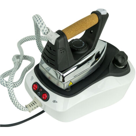 TrAdE Shop Traesio - Ferro Da Stiro Con Caldaia Piastra Acciaio Inox Vapore Continuo Regolabile 2200w -