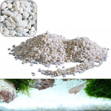Ghiaia Bianca Naturale 900g Per Acquario E Giardino - Pietre Decorazione 10-20mm | Per Vasi E Piante - Foto 2
