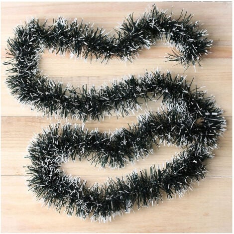 TrAdE Shop Traesio - Ghirlanda Natalizia 2 Mt Filo Verde E Bianco Decorazioni Addobbi Di Natale -