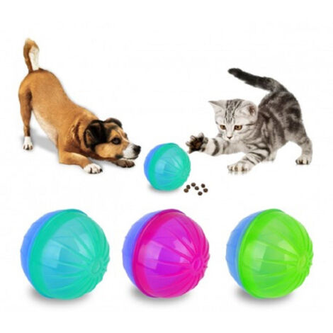 TrAdE Shop Traesio - Gioco Intelligente Per Animali Bally Con Apertura Per Rilascio Croccantini -