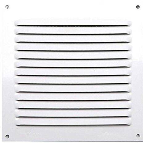 TrAdE Shop Traesio - Griglia Di Ventilazione 25 X 25 Cm In Metallo Per Aspirazione Aria Aerazione -