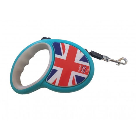 TrAdE Shop Traesio - Guinzaglio Inghilterra Flexi Retrattile 5 Mt Avvolgibile Estensibile Cane 18kg -