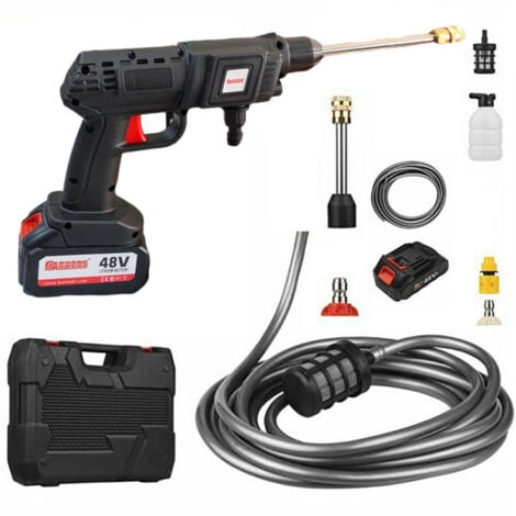 TrAdE Shop Traesio - Idropulitrice Portatile Multiuso A Batteria 48v Ad Acqua Alta Pressione Per Barca -