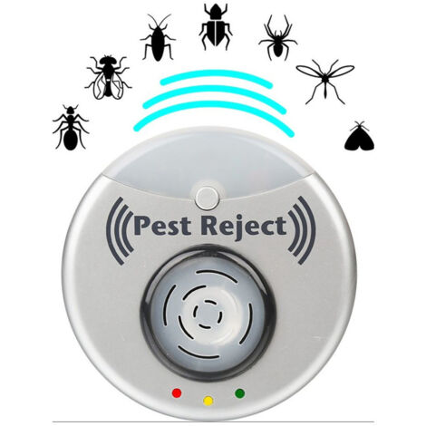 TrAdE Shop Traesio - Insetticida Repellente Elettrico Ad Ultrasuoni Scaccia Insetti Roditori Blatte -