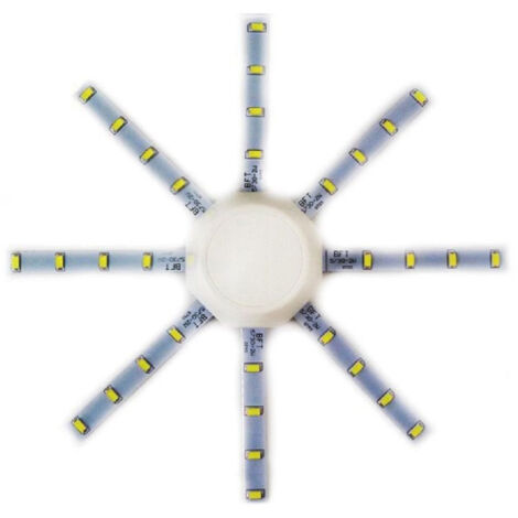 TrAdE Shop Traesio - Kit Led Smd 16w Corona Sostituzione Plafoniere Alogene Bianco Freddo Naturale -