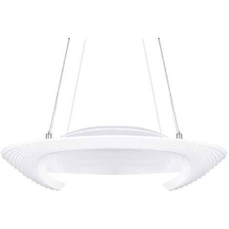 TrAdE Shop Traesio - Lampadario Lampada Disco Anello Tondo Luce Led Soffitto Sospensione Pendente Moderno -