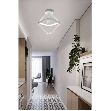 TrAdE Shop Traesio - Lampadario Led 25w Rombo Plafoniera Pendente Soffitto Luce 4000k 3000k 6500k Pn-03b - -Bianco Freddo -
