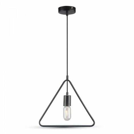 TrAdE Shop Traesio - Lampadario Metallo Geometrico Forma Di Triangolo Pendente A Sospensione Vt-3838 -