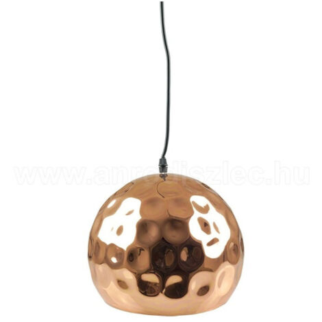 TrAdE Shop Traesio - Lampadario Pendente Lampada A Sospensione In Metallo Cono Oro Rosa Rame Vt-8250 -
