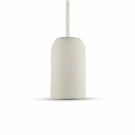 TrAdE Shop Traesio - Lampadario Portalampada Pendente Lampada A Sospensione Colore Bianco Vt-7668 -