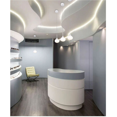 TrAdE Shop Traesio - Lampadario Soffitto Sospensione Led 3 Toni Di Luce Design Goccia In Metallo B36 -