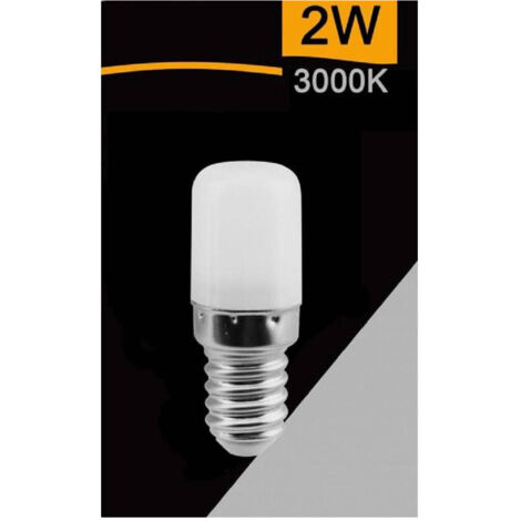 TrAdE Shop Traesio - Lampadina Led E14 2watt Luce 4000k 6500k 3000k Per Frigorifero Sparac-e14-2w-0s2 - -Bianco Caldo -