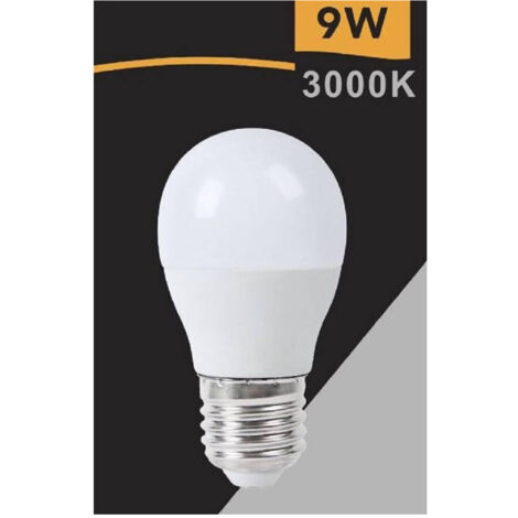 TrAdE Shop Traesio - Lampadina Led E27 9 W 820lm Mini Globo G45 Smd Luce Calda Fredda Naturale G45-9w - -Bianco Caldo -