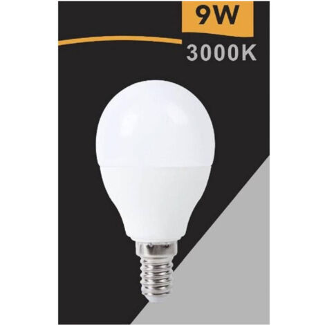 TrAdE Shop Traesio - Lampadina Led Globo G45 E14 9w Luce Fredda 6500k Calda 3000k Naturale 4000k G45t-9w - -Bianco Caldo      -